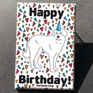Great Pyrenees Dog Happy Birthday Magnet Gift